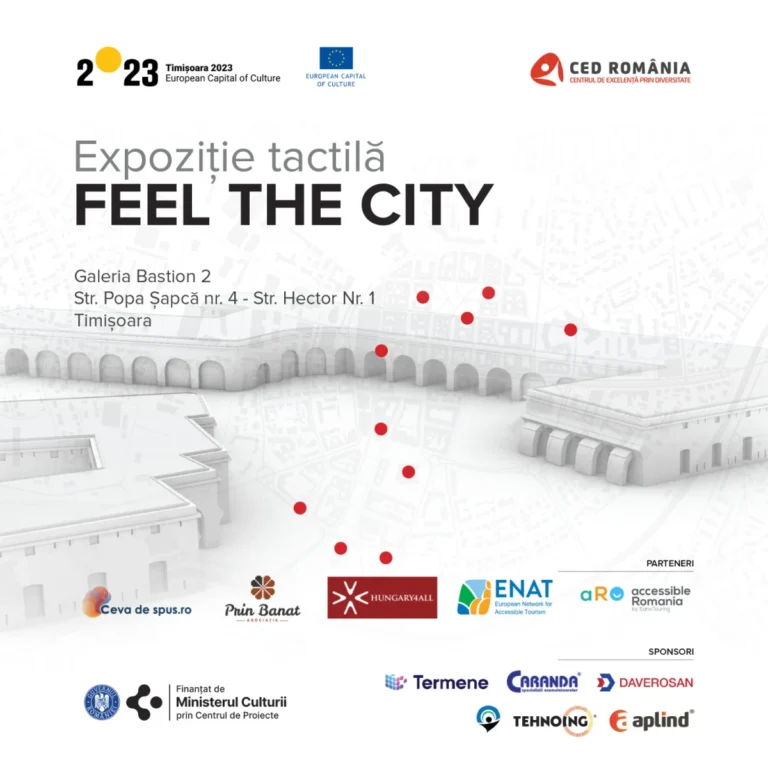 Poster Expozitie tactila "Feel the city"